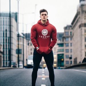 Legend London crimson red hoodie very rare